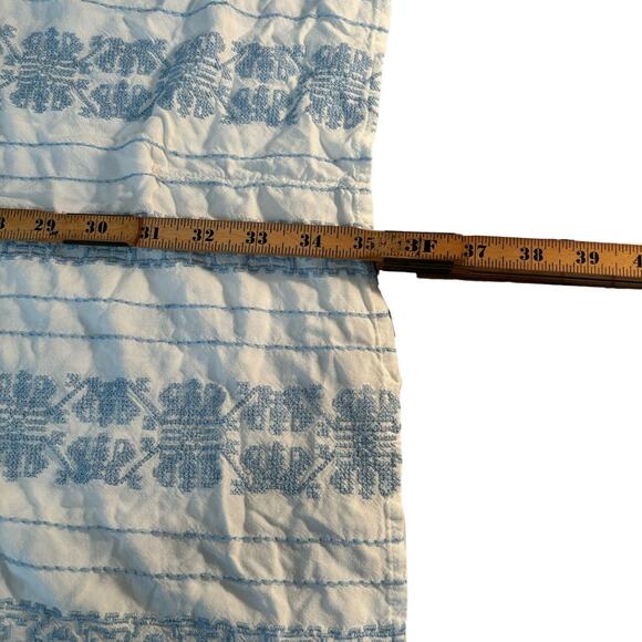 Torrid Plus Size 0/1 Embroidered Kimono Open Front White/Baby Blue Top - Picture 5 of 12